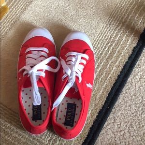 Red Polo sneakers
